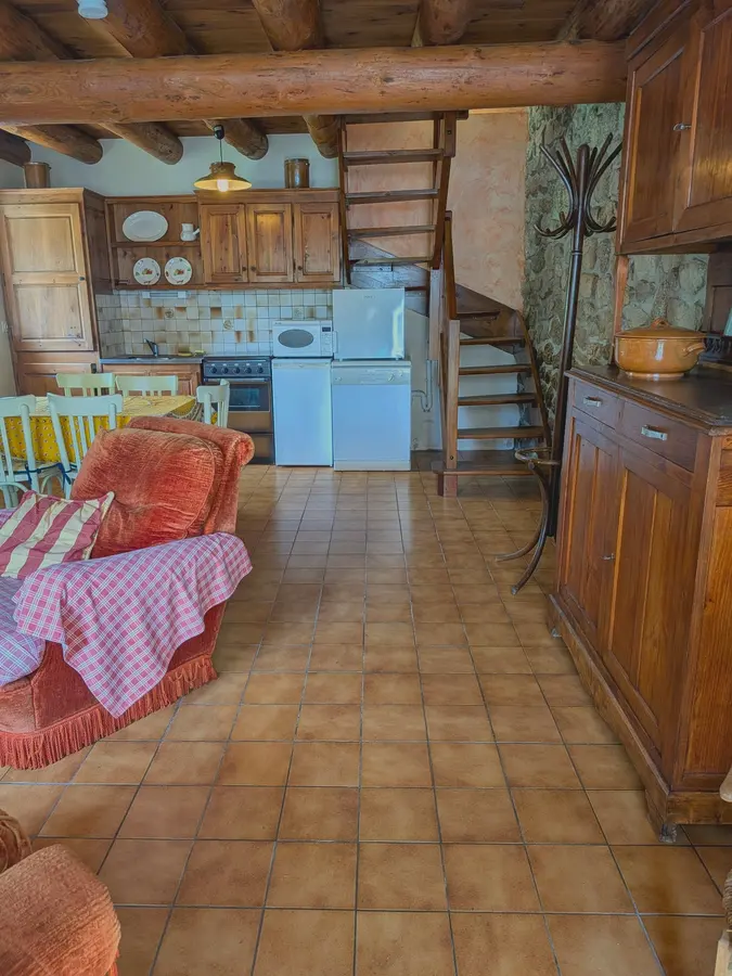 Cuisine ouverte sur la pièce de vie — maison à vendre à La Vialette